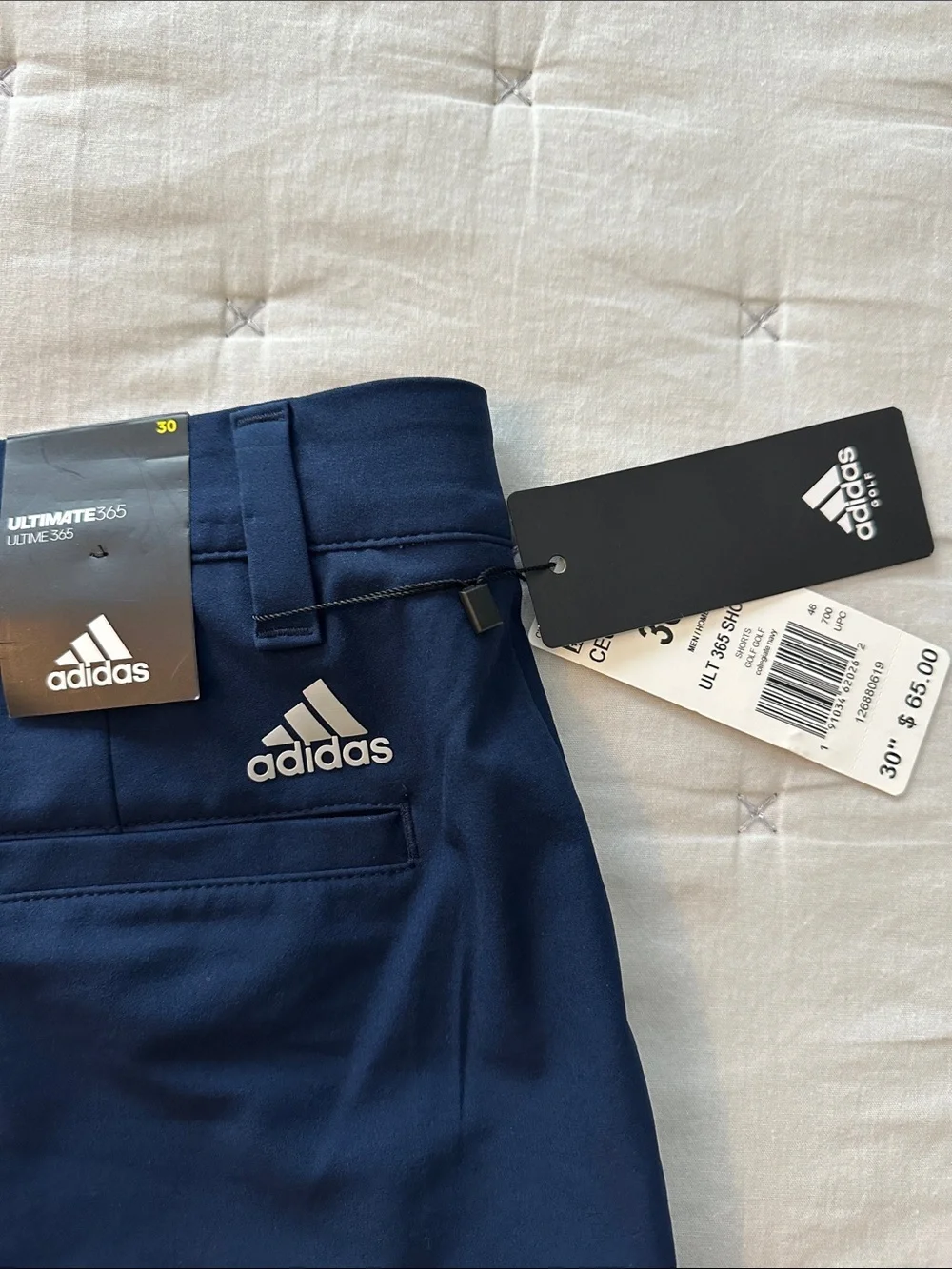 adidas Ultimate 365 Men’s Navy Flat-Front Performance Shorts